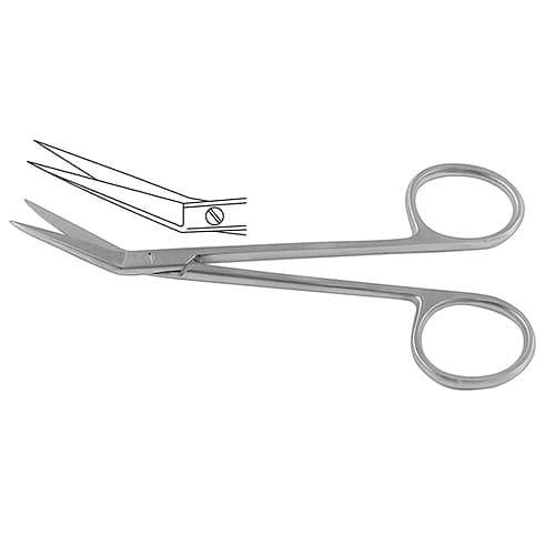 Precision Angled Iris Scissors - 11.5 cm (4.5 inches)