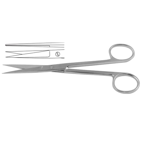 Premium Iris Scissor Straight, 12.5cm (5-inch), Stainless Steel