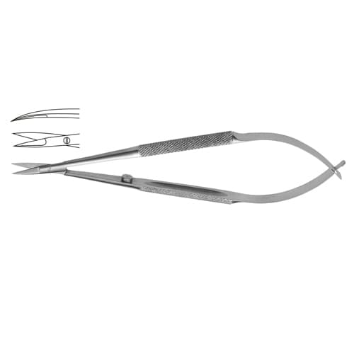 Curved Micro Scissor - Precision Surgical Instrument