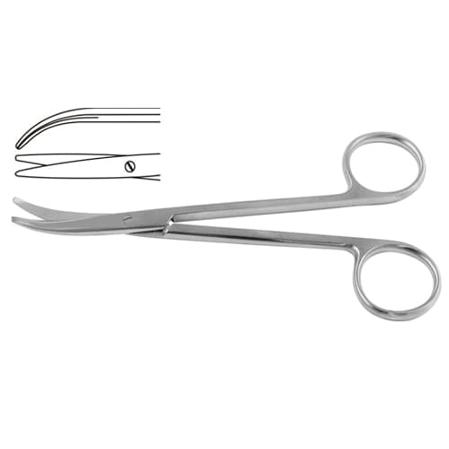 Curved Cinelli Nasal Scissors - 11.5 cm (4 1/2")