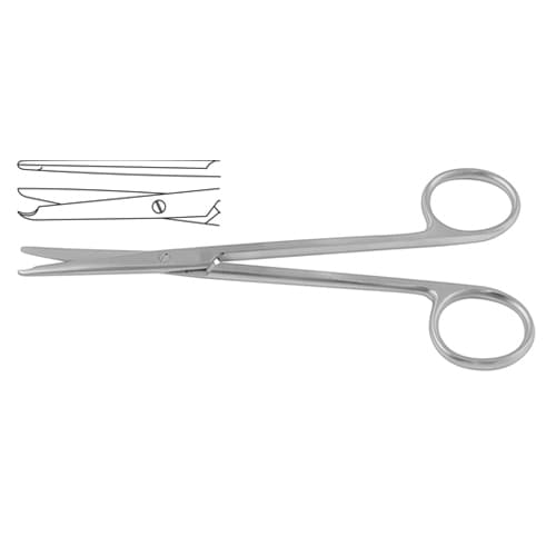 Premium Buck Stitch Scissors for Surgical Precision - 14.5 cm