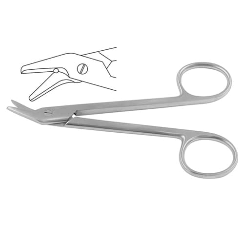 Universal Angled Wire Cutting Scissors - 12 cm