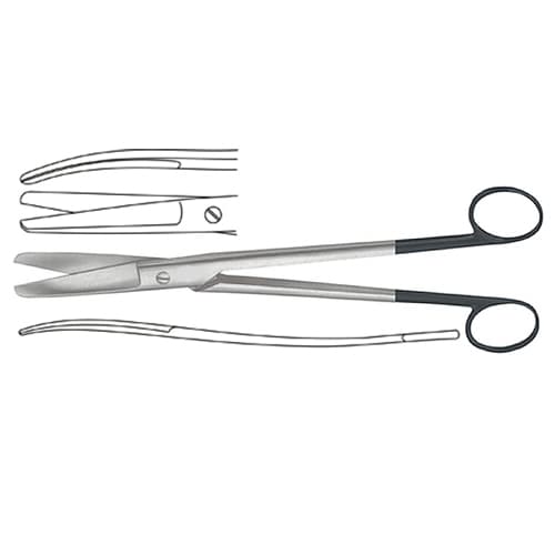Sims-Siebold Curved Gynecological Scissors - 24.5 cm (9 3/4")