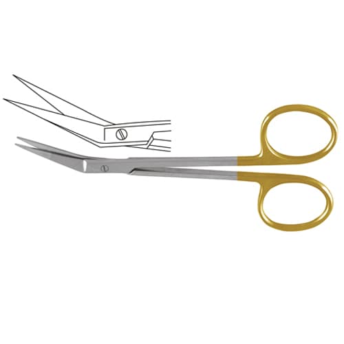 UltraCut™ TC Angled Surgical Scissors - 11 cm (4.5 inches) - Stainless Steel