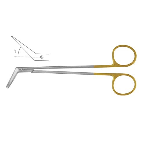 UltraCut™ TC DeBakey Angled Vascular Scissors - 23 cm, 45° Angle