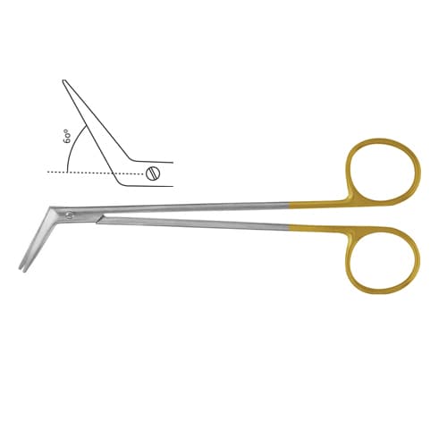 UltraCut™ TC DeBakey Angled Vascular Scissor, 60° 18 cm - 7 inches