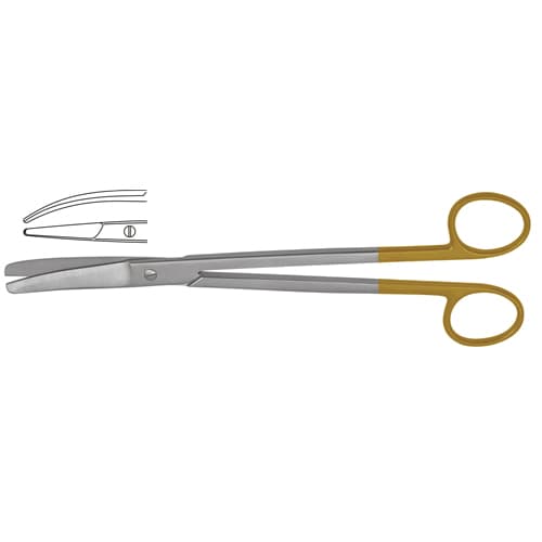 TC Parametrium Hysterectomy Scissors Curved 23 cm - 