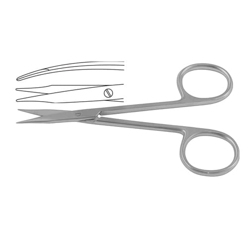 Precision Stainless Steel Curved Tenotomy Scissors - 11.5 cm (4.5 inches)