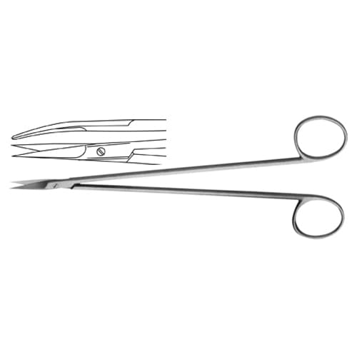 Precision Vascular Scissors - Curved, 19 cm