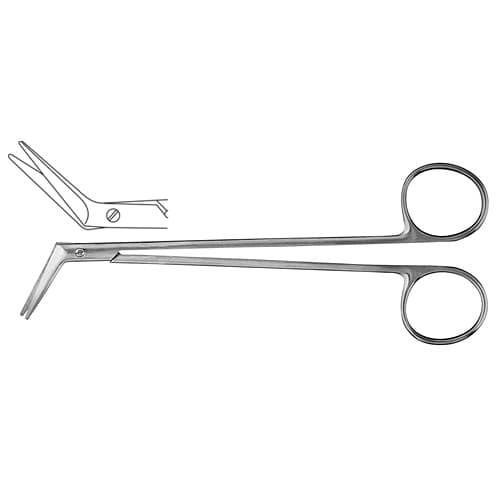 Precision DeBakey Vascular Scissor - 45° Angled, 16.5 cm (6.5 inches)