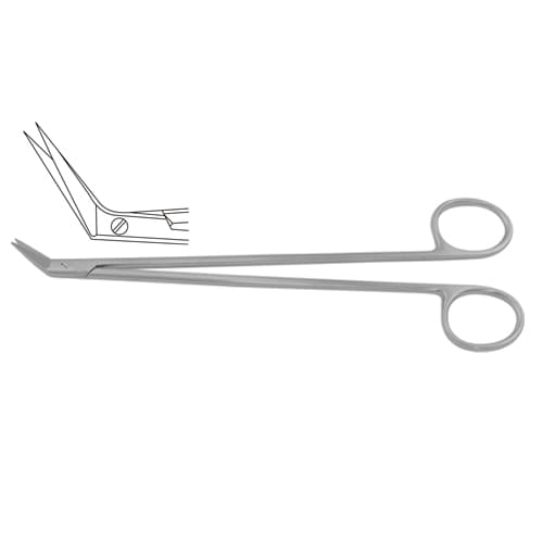 Potts-Smith Vascular Scissors - Precision Angled 60°, 18.5 cm (7.25 inch)