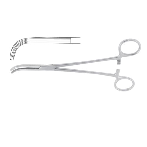 Lahey Sweet Curved Bile Duct Clamp - 23 cm (9 inches)