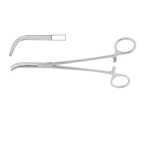 Lahey (Sweet) Curved Bile Duct Clamp - 19.5 cm Stainless Steel