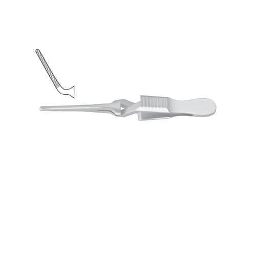 Diethrich Angled Bulldog Clamp 45 mm Jaw - 12 mm Length