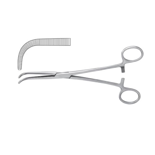 O-Shaugnessy Curved Dissecting and Ligature Forceps - 23 cm (9 inches)