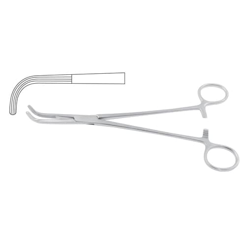 Mixter Right Angled Dissecting and Ligature Forceps - Longitudinally Serrated, 22.5 cm (8 3/4 inches)