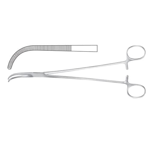 Curved Mixter Dissecting and Ligature Forceps - 22.5 cm (8 3/4") Stainless Steel