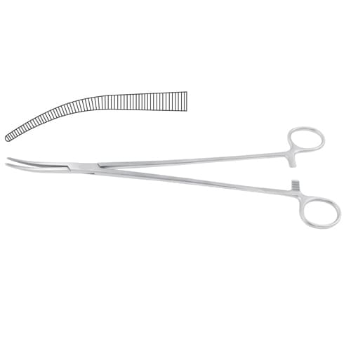 Zenker Dissecting and Ligature Forceps, Curved 29.5 cm - Stainless Steel