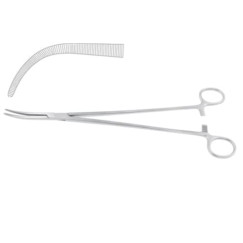 Zenker Curved Dissecting and Ligature Forceps - 28.5 cm