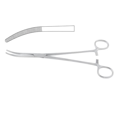Rumel Curved Dissecting and Ligature Forceps - 24 cm (9.5 inches)