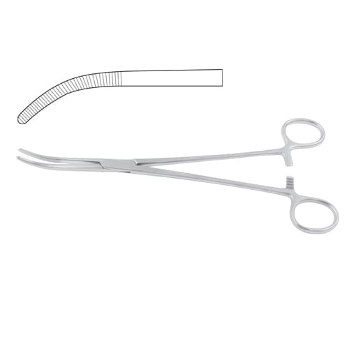 Rumel Curved Dissecting and Ligature Forceps (23 cm - 9 inches)
