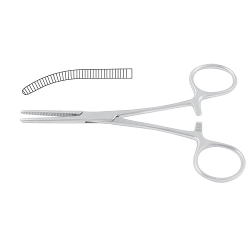 Pean-Nippon Curved Haemostatic Forceps - 16 cm (6 1/4 inches)