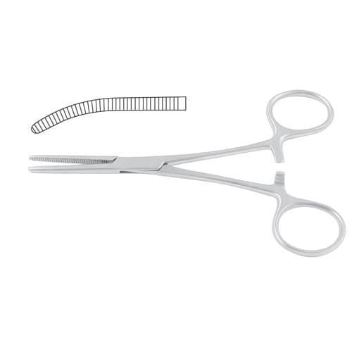 Pean-Nippon Curved Haemostatic Forceps - 18 cm (7 inches)