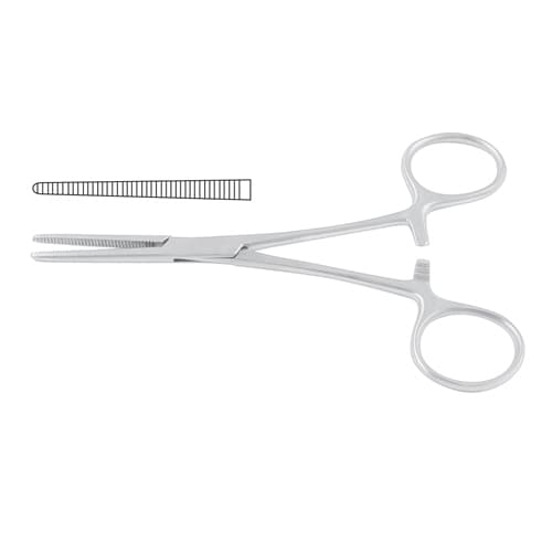 Pean Delicate Haemostatic Forceps - Stainless Steel (Straight, 17 cm / 6 3/4 inches)