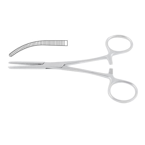 Pean Delicate Curved Hemostatic Forceps 16.5 cm / 6.5 in - Stainless Steel