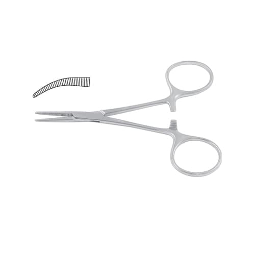 Hartmann Curved Haemostatic Forceps - 9.5 cm (3 3/4 inches)
