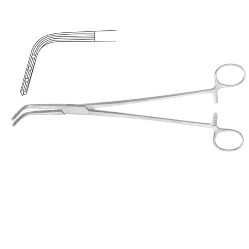 Burke Hysterectomy Forceps - Curved Short Jaws, 25 cm (9 3/4 inches) Stainless Steel