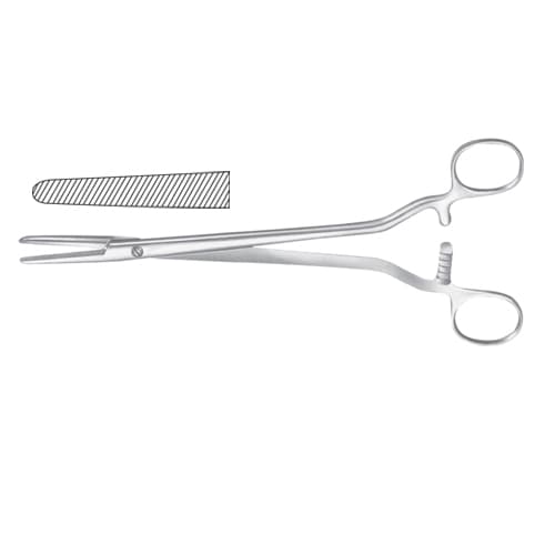 Segond Hysterectomy Forceps, Curved, 24 cm - Stainless Steel
