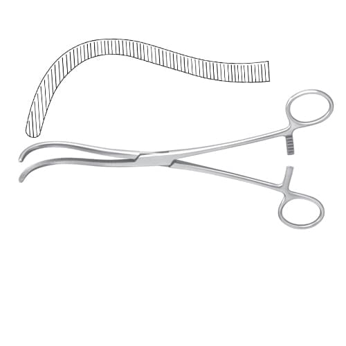Guyon Curved Kidney Pedicle Clamp - Premium Surgical Instrument