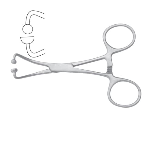 Precision Stainless Steel Towel Clamp – 11.5 cm (4.5 inches)