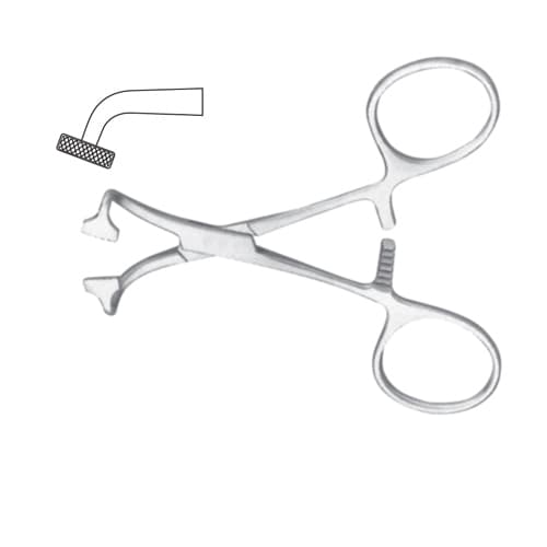 Stainless Steel Non-Perforating Towel Clamp - 13.5 cm (5 1/4 inches)