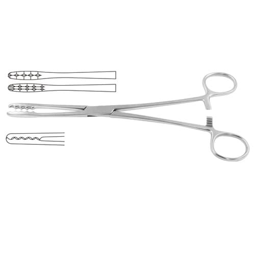 Premium Ulrich Dressing Forceps - Stainless Steel, Straight 26.5 cm (10.5 inches)