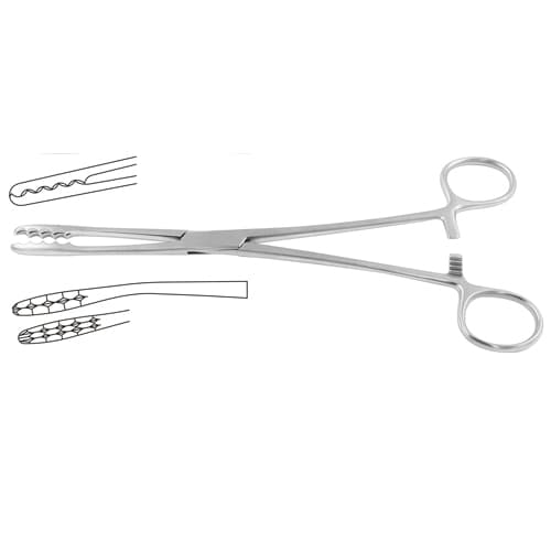 Precision Ulrich Dressing Forceps - Curved 26.5 cm (10.5 inches)