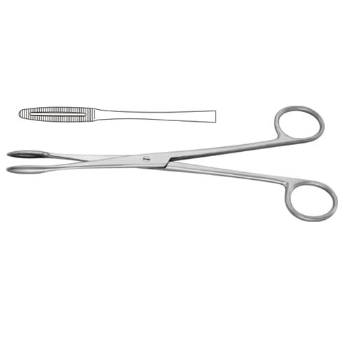 Gross-Maier Curved Dressing Forceps - Premium Stainless Steel - 20.5 cm/8 inch
