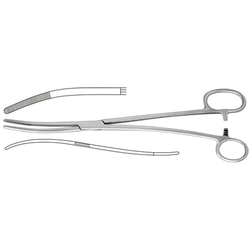 Bozemann-Douglas Curved Sponge Holding Forcep - S Shaped, 26 cm (10 1/4 inch) | Surgical Instruments