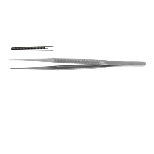 Precision Micro Atrauma Forceps - 15 cm, 1.2 mm Tip, Stainless Steel