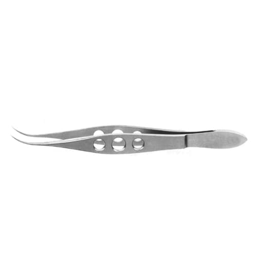 Jaffe Utility Forceps - Curved Delicate Smooth Jaws - 11 cm (4 1/4 inches)