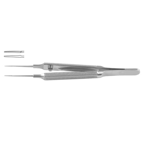 Tennant Extra Delicate Suture Tying Forceps with Round Handle and Guide Pin