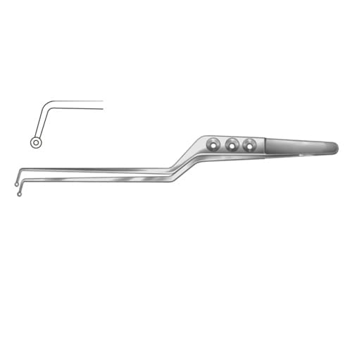 Samii Precision Tumor Grasping Forceps - 24 cm Bayonet Shaped