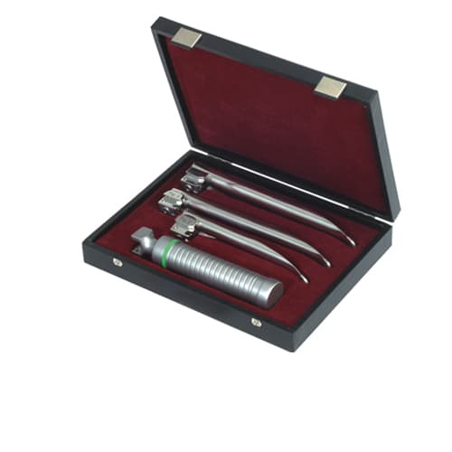 Premium Fiber Optic Miller Laryngoscope Set