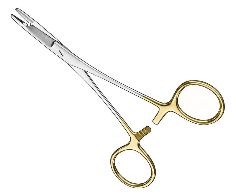 Mini Olsen-Hegar Needle Holder with Scissors