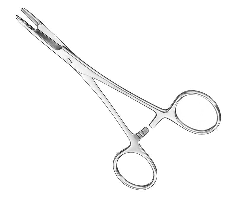 Olsen-Hegar Needle Holder with Scissors, 14cm